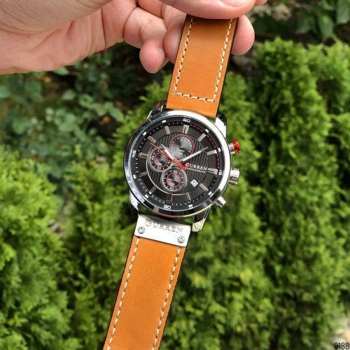 Годинник Curren 8291 ( Brown-Silver-Black) 1008-0188 фото