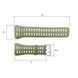Ремешок для часов Skmei 1251/ 1250/ 1360/ 1167 (Army Green) 1051-0556 фото 3