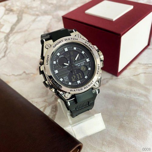 Годинник Sanda 739 (Black-Silver) 1044-0008 фото