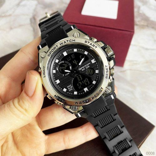 Годинник Sanda 739 (Black-Silver) 1044-0008 фото