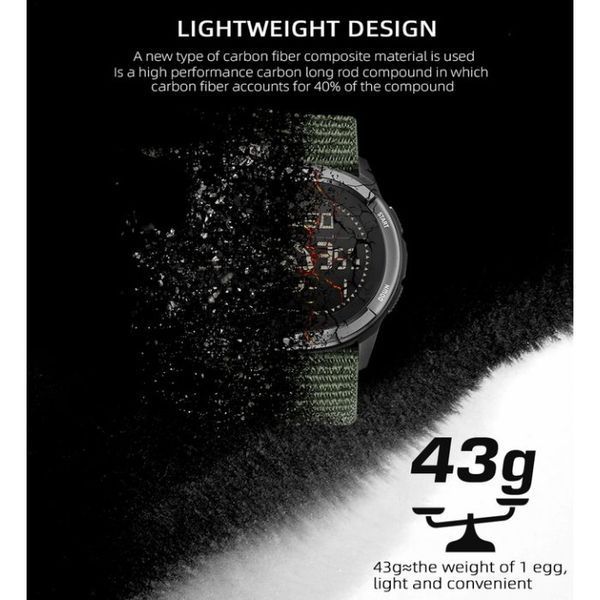 Годинник тактичний North Edge ALPS (Black) 1565 фото