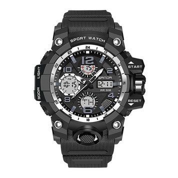 Годинник Sanda 6021 (Black-Silver) 1044-0057 фото