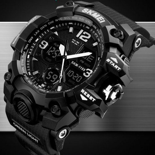 Часы Skmei 1155 (Black) 1080-0394 фото