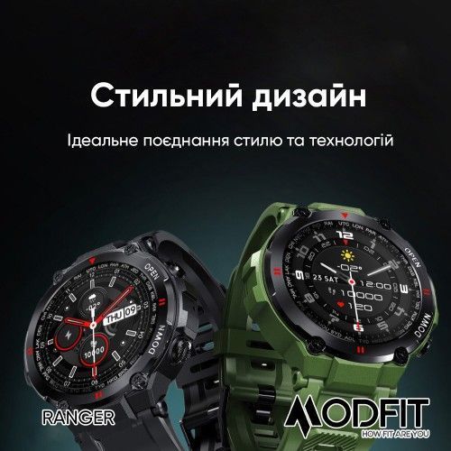 Смарт-годинник Modfit Ranger (Grey) 1077-0205 фото