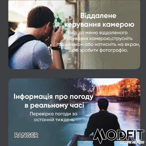 Смарт-годинник Modfit Ranger (All Black) 1077-0204 фото
