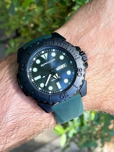 Часы Sanda 3118 (Black-Military) 1044-0075 фото