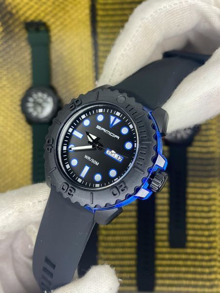 Годинник Sanda 3118 (Black-Blue) 1044-0073 фото
