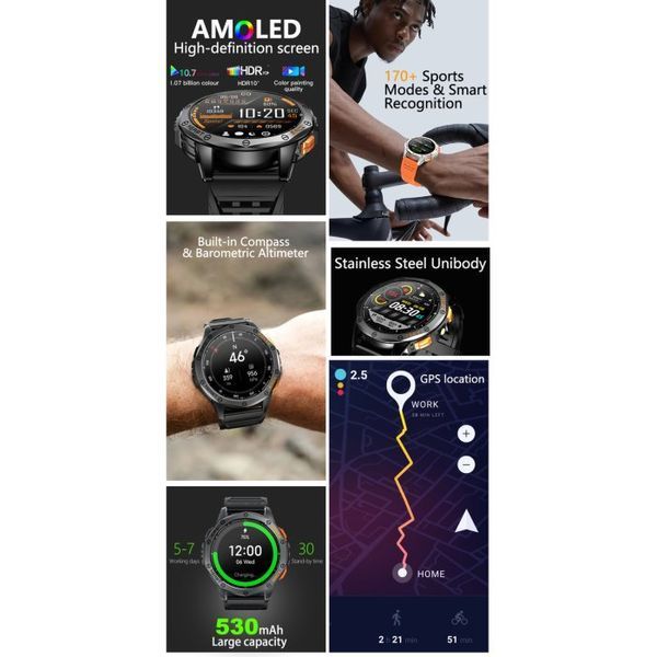Смарт часы Smart GPS Max Black (2 ремешка) 1864 фото