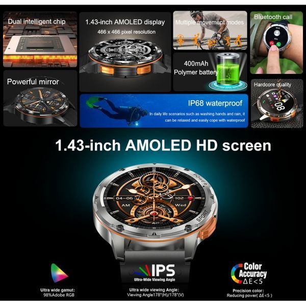 Смарт-часы Smart Kopter (Steel Black) 1599 фото