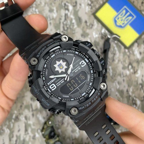 Годинник тактичний Patriot 001 (0030) Поліція 1201-0030 фото