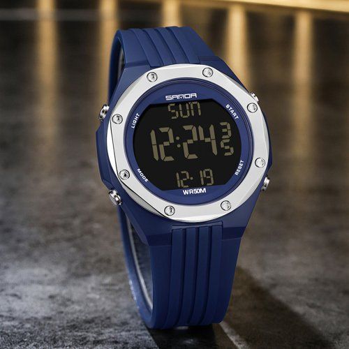 Годинник Sanda 6093 (Blue-Silver) 1044-0144 фото