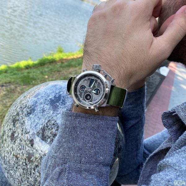 Годинник AMST 3003 (Silver-Black Green) 1094-0004 фото
