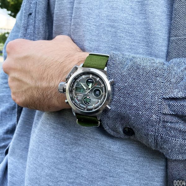 Годинник AMST 3003 (Silver-Black Green) 1094-0004 фото