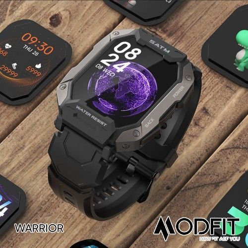 Смарт-часы Modfit Warrior (All Black Camo Band) 1077-0202 фото