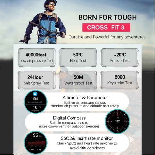 Смарт-годинник North Edge Cross Fit 3 GPS 1183-0013 фото