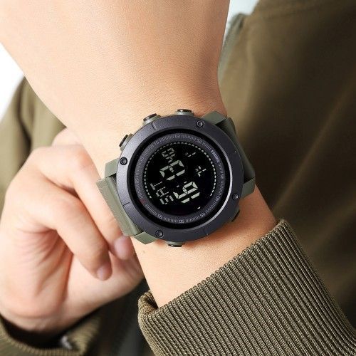 Годинник тактичний Skmei 2095 Compass (Army Green) 1080-2580 фото