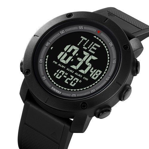 Часы тактические Skmei 2095 Compass (Black) 1080-2581 фото