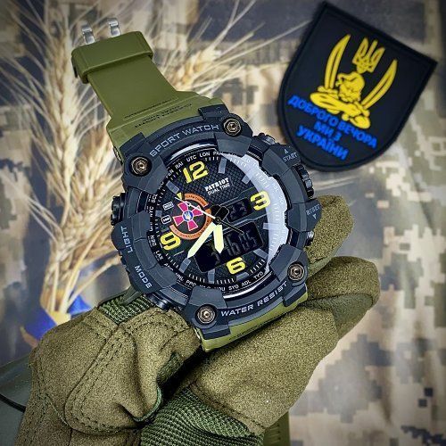 Годинник тактичний Patriot 002 (0051) ЗСУ 1201-0051 фото