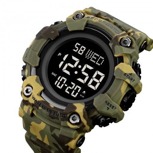 Годинник тактичний Skmei 1968 (Green Camo) 1080-0802 фото