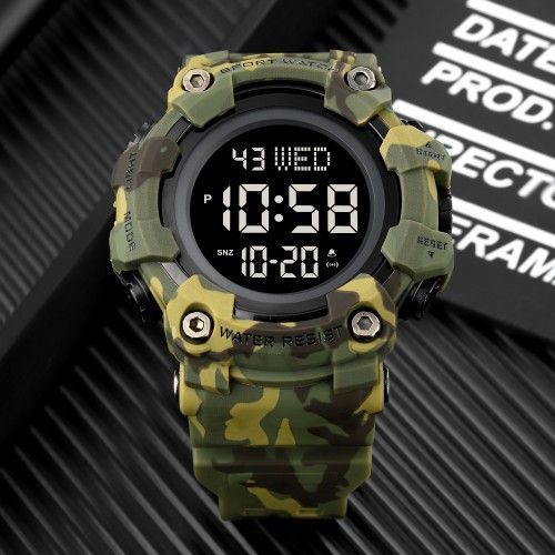Годинник тактичний Skmei 1968 (Green Camo) 1080-0802 фото