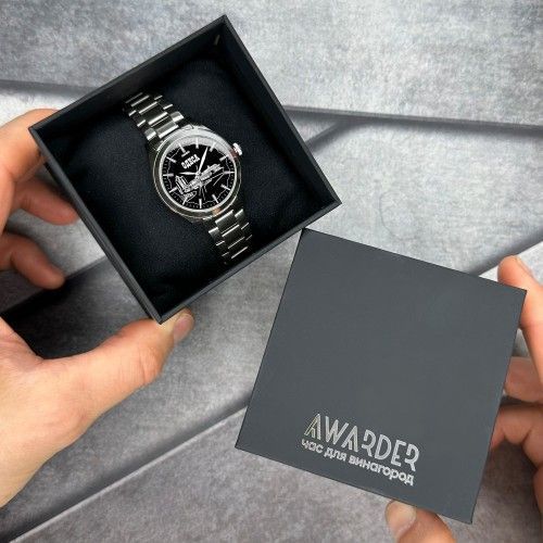 Часы женские Awarder 035 "ОДЕССА" II (Silver-Black) 1202-0054 фото