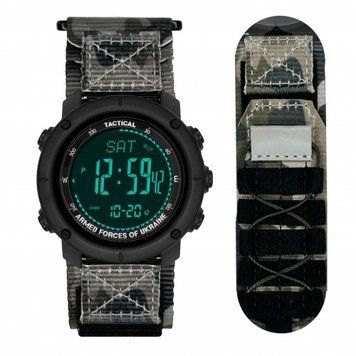 Часы тактические Awarder 036 Nylon Pro (Black-Camo Green) 1202-0104 фото