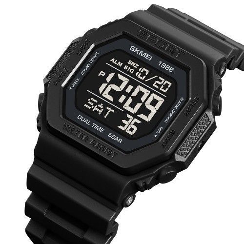 Годинник тактичний Skmei 1988 (Black) 1080-1803 фото