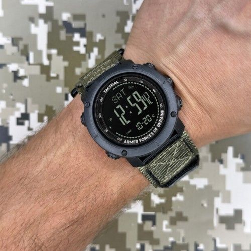 Часы тактические Awarder 036 Nylon Pro (Black-Army Green) 1202-0102 фото