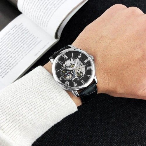 Часы Forsining 8099 (Black-Silver-Black) 1059-0007 фото