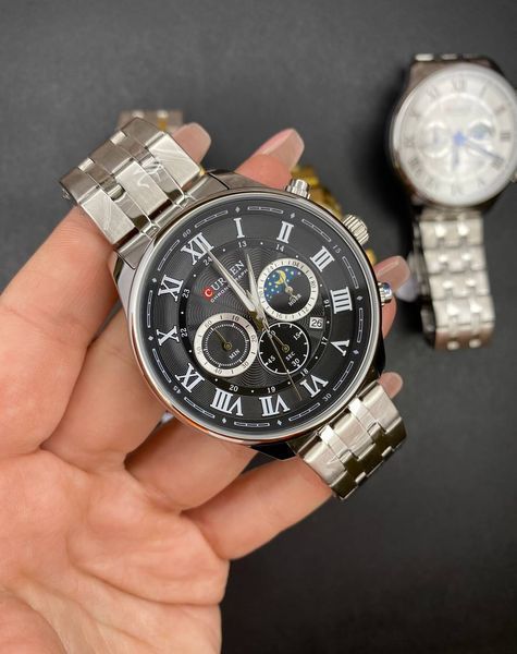 Годинник Curren 8427 (Silver-Black) 1008-0382 фото