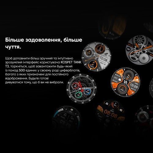 Смарт часы Kospet TANK T3 (Black) 1077-0293 фото