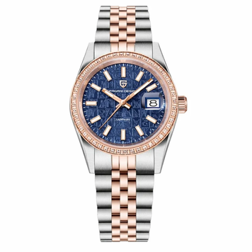 Чоловічий годинник Pagani Design PD-1794M Silver-Rose Gold-Blue 1138-0235 фото