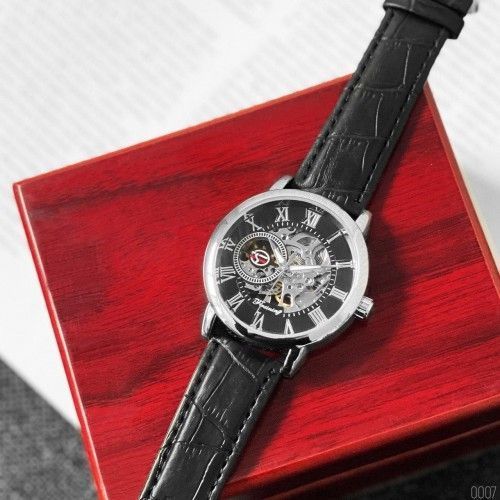 Годинник Forsining 8099 Automatics (Black-Silver-Black) 1059-0290 фото