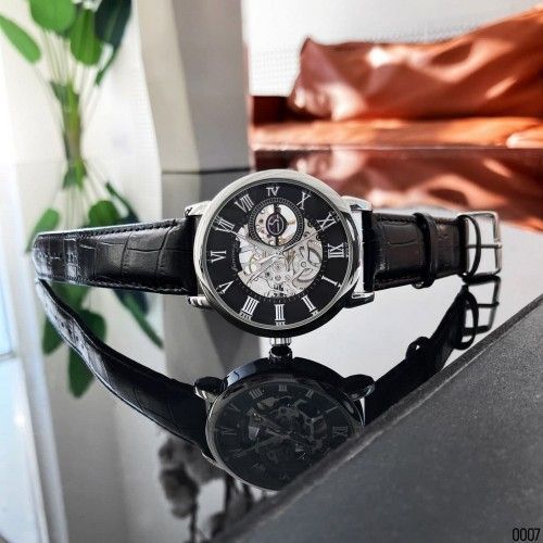 Годинник Forsining 8099 Automatics (Black-Silver-Black) 1059-0290 фото