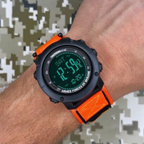 Часы тактические Awarder 036 Nylon (Black-Orange) 1202-0098 фото