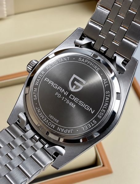 Чоловічий годинник Pagani Design PD-1794M Silver-Green 1138-0247 фото