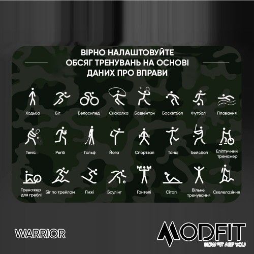 Смарт-часы Modfit Warrior (All Black) 1077-0200 фото