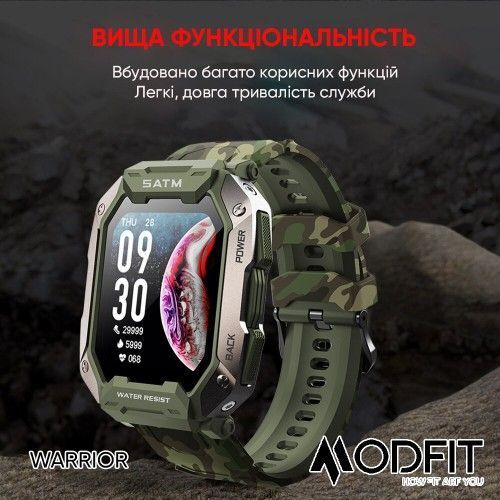 Смарт-часы Modfit Warrior (All Black) 1077-0200 фото