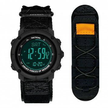 Часы тактические Awarder 036 Nylon Tactic (All Black) 1202-0105 фото