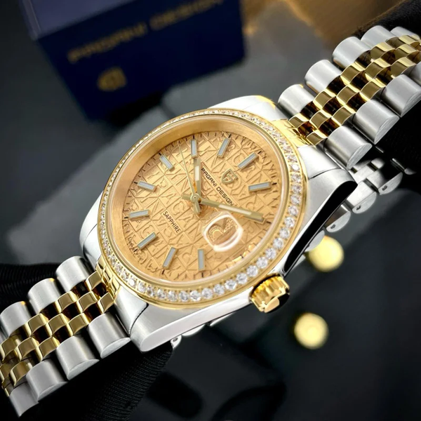Чоловічий годинник Pagani Design PD-1794M Silver-Gold-Gold 1138-0239 фото