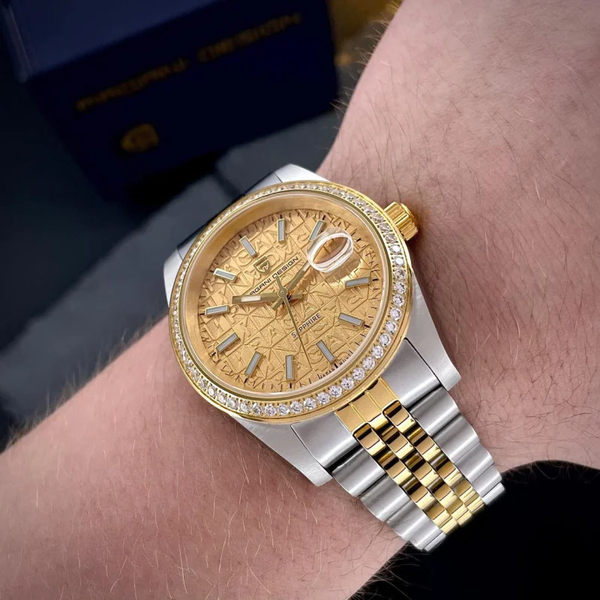 Чоловічий годинник Pagani Design PD-1794M Silver-Gold-Gold 1138-0239 фото