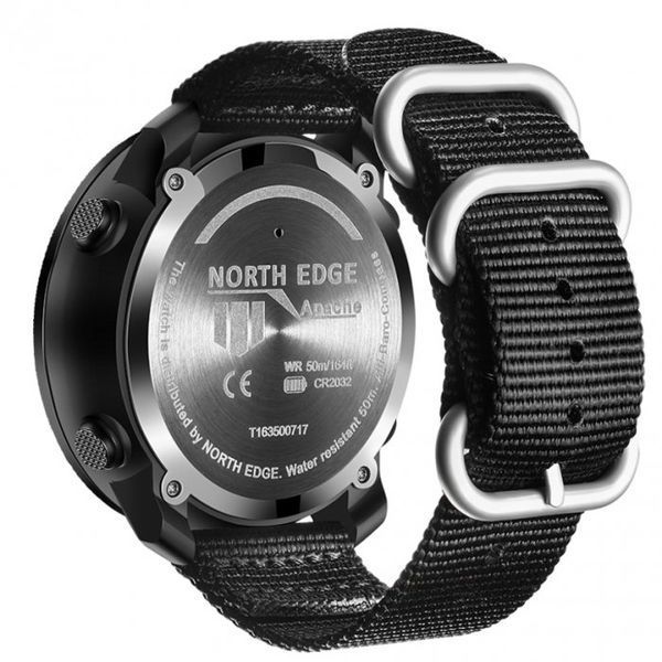 Годинник тактичний  North Edge Apache (Black) 1183-0001 фото