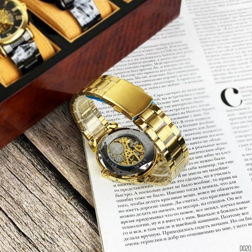 Годинник Forsining 8099 (Gold-White) 1059-0123 фото