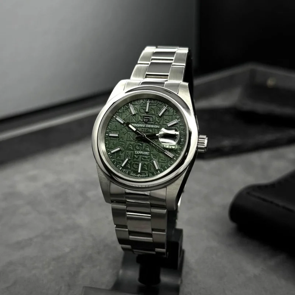 Чоловічий годинник Pagani Design PD-1794M Silver-Green 1138-0259 фото