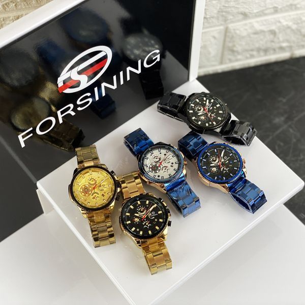 Годинник Forsining 6909 (Gold-Black) 1059-0042 фото