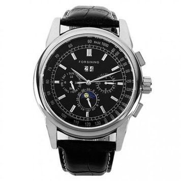 Годинник Forsining 319 ( Black-Silver-Black) 1059-0022 фото