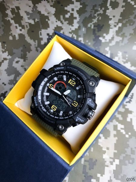 Годинник Skmei 1283 (Black-Military) 1080-0105 фото