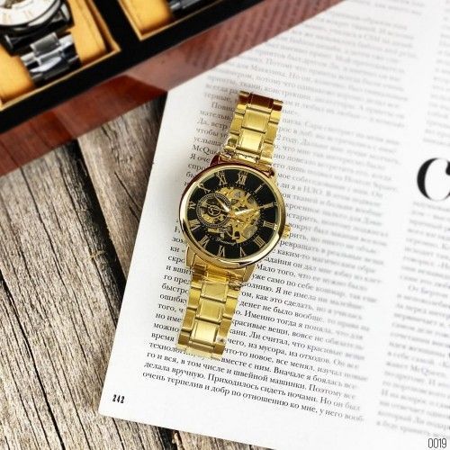 Годинник Forsining 8099 (Gold-Black) 1059-0124 фото