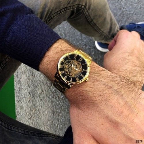 Годинник Forsining 8099 (Gold-Black) 1059-0124 фото
