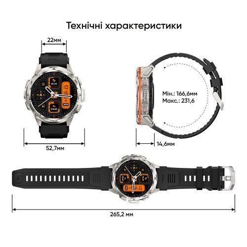 Смарт часы KOSPET TANK T3 ULTRA Special Edition (Black) 1077-0313 фото